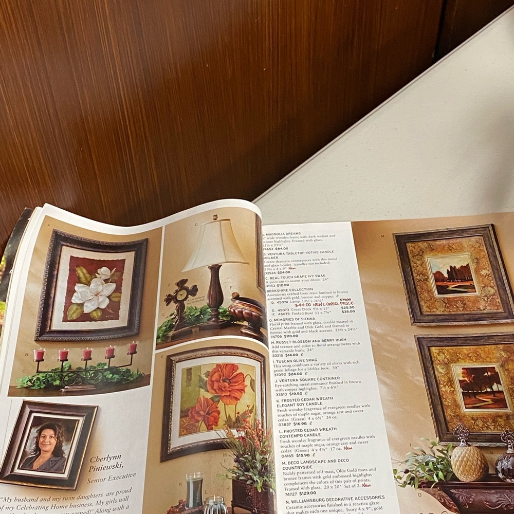 Home Interiors Retired catalog decorations ideas - Picture 5 of 9